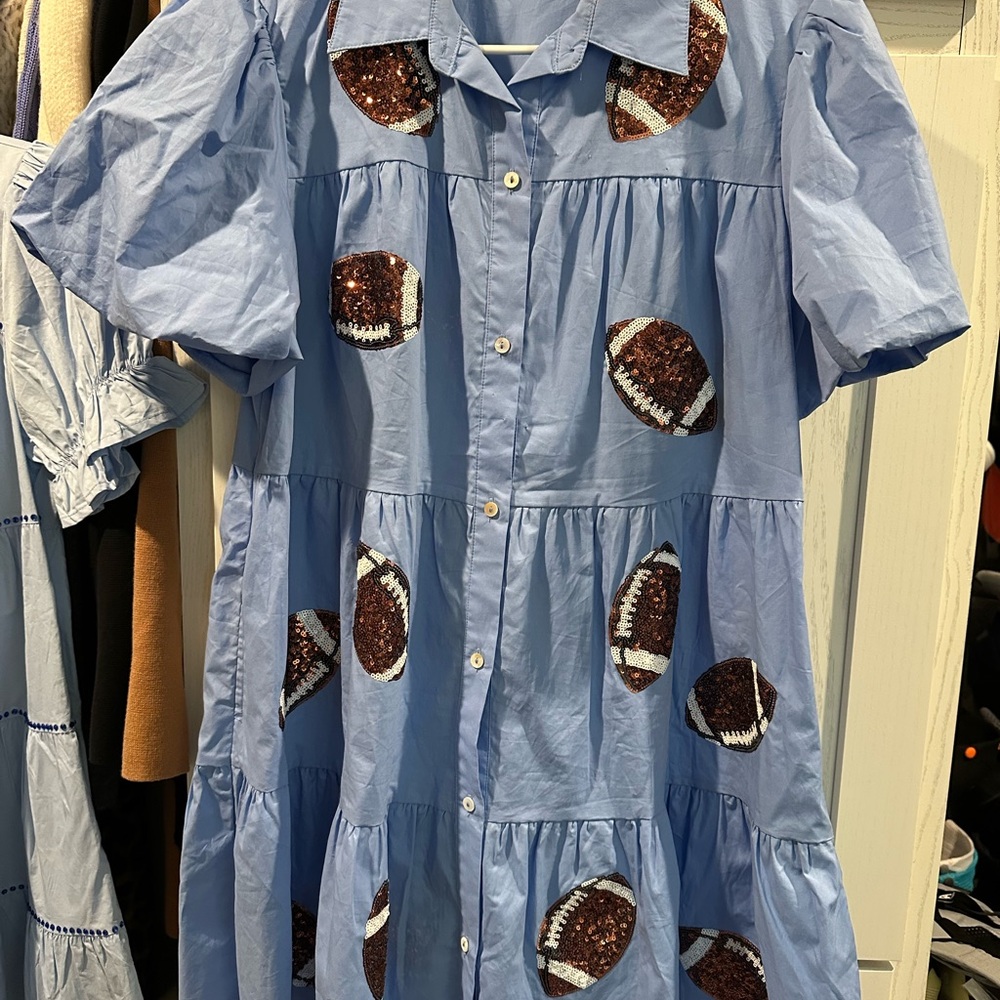 Peach Love California Blue Dress